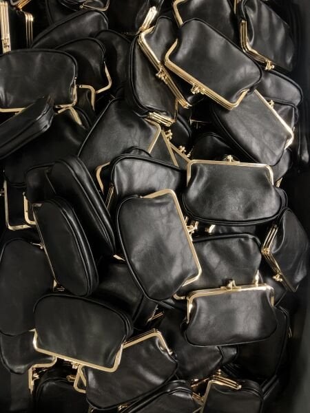 Vintage Burslu Kadın Cüzdanı Siyah