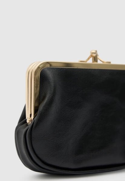 Vintage Burslu Kadın Cüzdanı Siyah