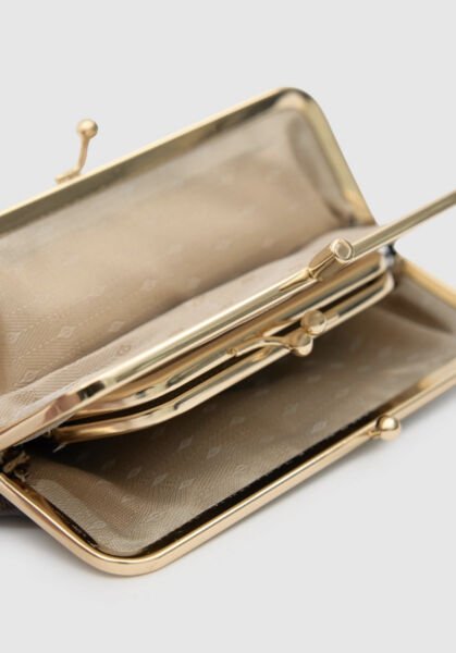 Vintage Burslu Kadın Cüzdanı Kahve