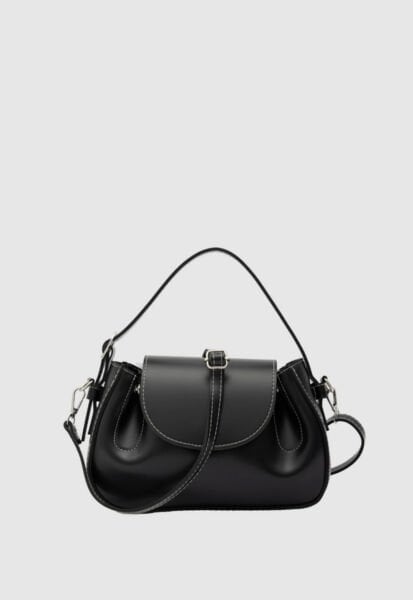Oval Çapraz Çanta Siyah