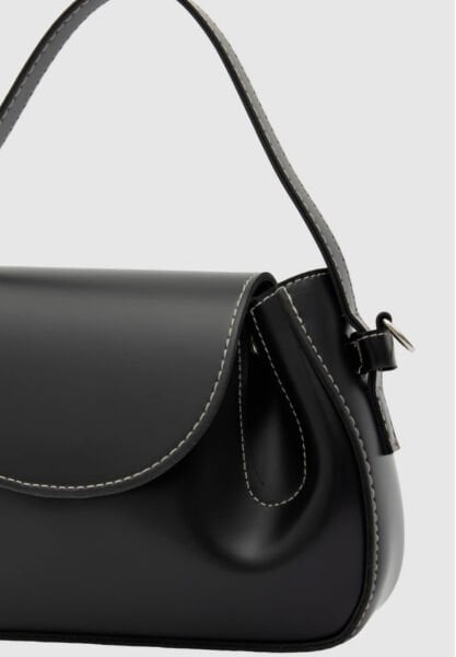 Oval Çapraz Çanta Siyah