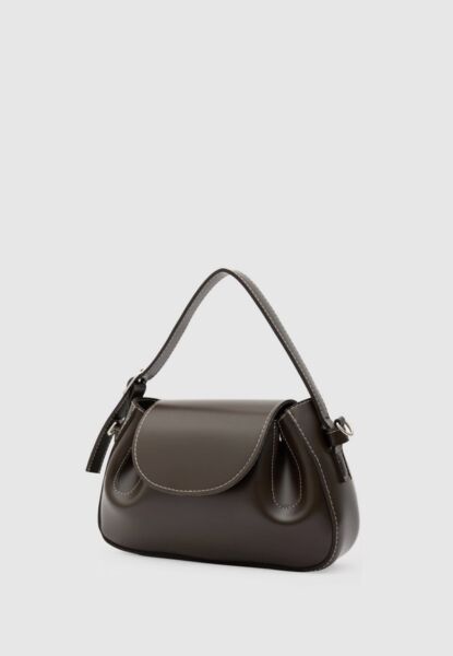 Oval Çapraz Çanta Kahve