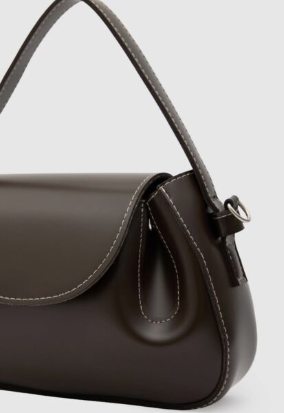 Oval Çapraz Çanta Kahve