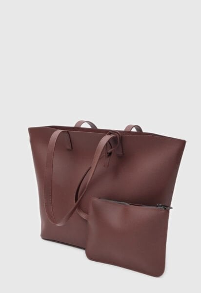 Cüzdanlı Omuz Çantası Fındık Kabuğu