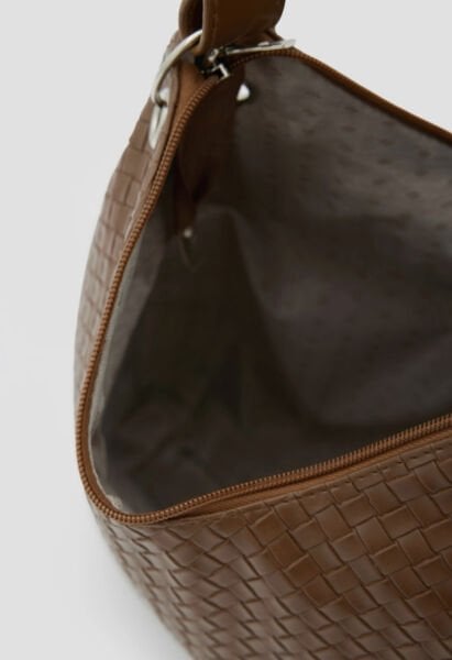 Örgülü Omuz Çantası Taba