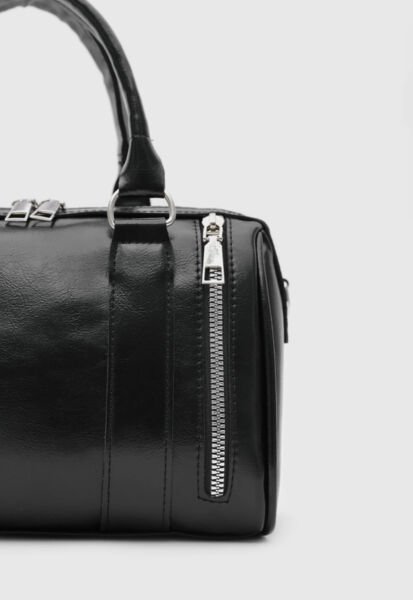 Fermuar Detaylı El Ve Çapraz Çanta Siyah