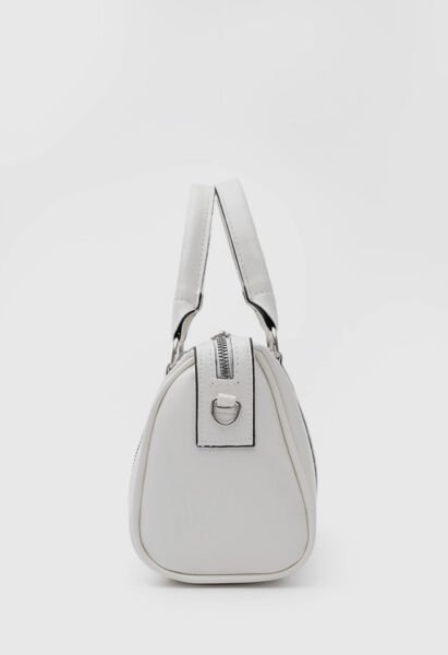 Fermuar Detaylı El Ve Çapraz Çanta Krem