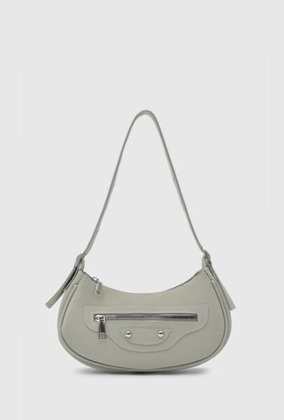 90’s Retro Baget Çanta Mint Yeşili