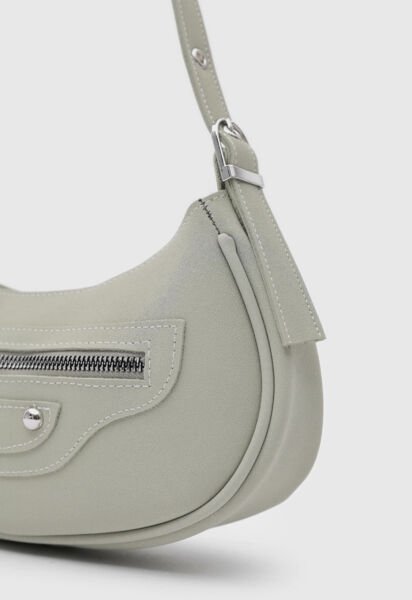 90’s Retro Baget Çanta Mint Yeşili