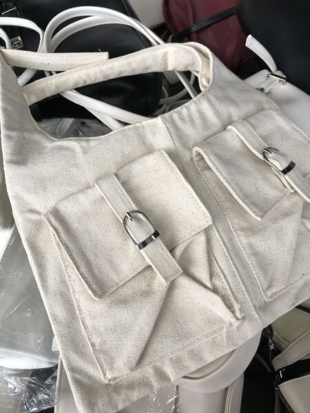 Organik Kanvas Omuz Çantası