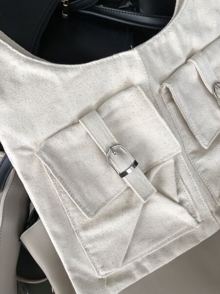 Organik Kanvas Omuz Çantası