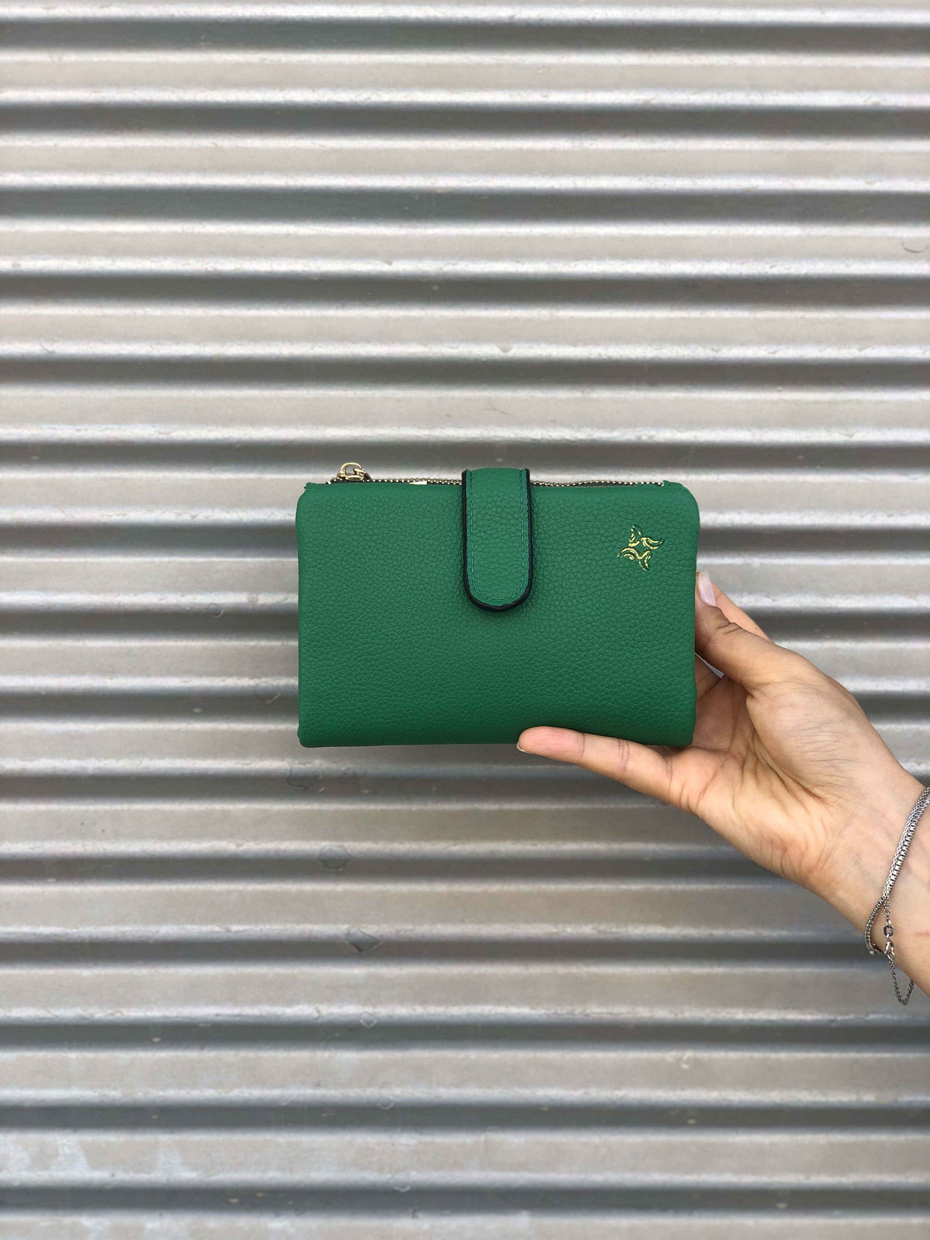 Çok Gözlü Kadın Cüzdanı Yeşil