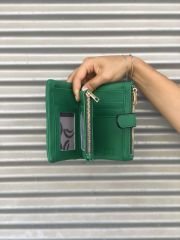 Çok Gözlü Kadın Cüzdanı Yeşil