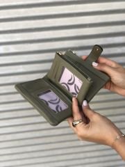 Çok Gözlü Kadın Cüzdanı Haki