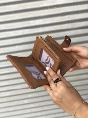 Çok Gözlü Kadın Cüzdanı Taba