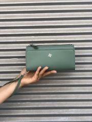 Çok Gözlü Bilek Askılı Kadın Cüzdanı Yeşil