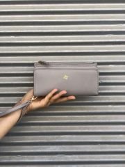 Çok Gözlü Bilek Askılı Kadın Cüzdanı Gri