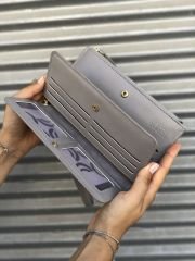 Çok Gözlü Bilek Askılı Kadın Cüzdanı Gri