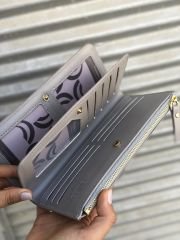 Çok Gözlü Bilek Askılı Kadın Cüzdanı Gri