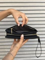 Bol Fermuarlı Kadın Cüzdanı Siyah