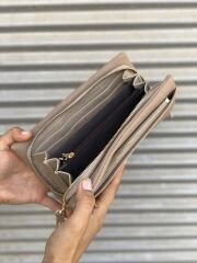 Bol Fermuarlı Kadın Cüzdanı Vizon