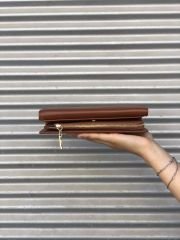 Önü Cep Detaylı Kadın Cüzdanı Taba