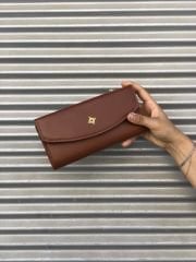 Önü Cep Detaylı Kadın Cüzdanı Taba