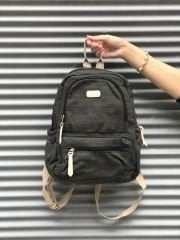 Organik Kanvas Kumaş Sırt Çantası Yeşil