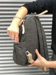 Organik Kanvas Kumaş Sırt Çantası Yeşil