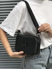 Çift Gözlü Kalıp Çanta Siyah