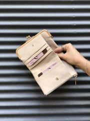 Burslu Kadın Cüzdanı Krem