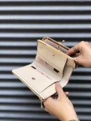 Burslu Kadın Cüzdanı Krem