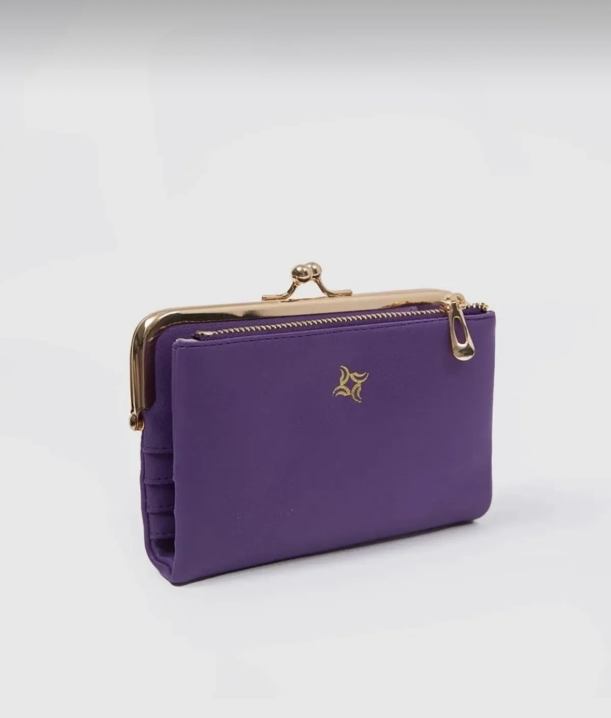 Burslu Kadın Cüzdanı Mor