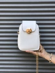 Telefon Ve Omuz Çantası Beyaz