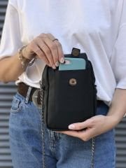 Telefon Ve Omuz Çantası Siyah