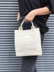 Organik Kanvas Kumaş Kadın Omuz Çantası