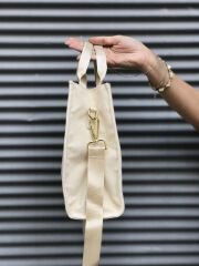 Organik Kanvas Kumaş Kadın Omuz Çantası