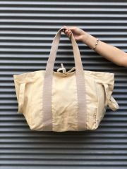 Organik Kanvas Kumaş Tote Çanta Nude