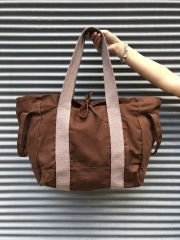 Organik Kanvas Kumaş Tote Çanta Kahverengi