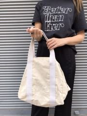 Organik Kanvas Kumaş Tote Çanta Krem