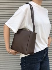 Çift Saplı Omuz Çantası Acıkahve