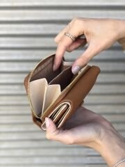 Çok Kullanışlı Kadın Cüzdanı Taba