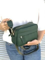 Önü Cepli Çapraz Çanta Yeşil
