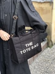 Kanvas Kumaş Kadın Tote Bag Siyah