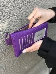 Çok Kullanışlı Kadın Cüzdanı Mor
